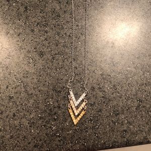 Touchstone by Swarovski Crystal Triple V necklace